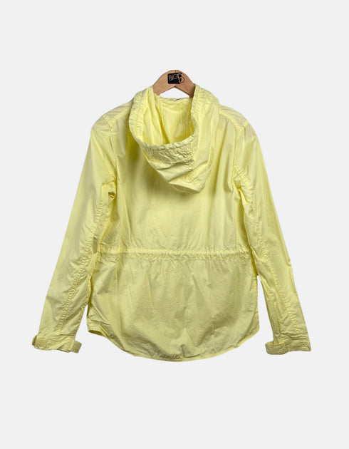Light Yellow Hooded Windbreaker Jacket